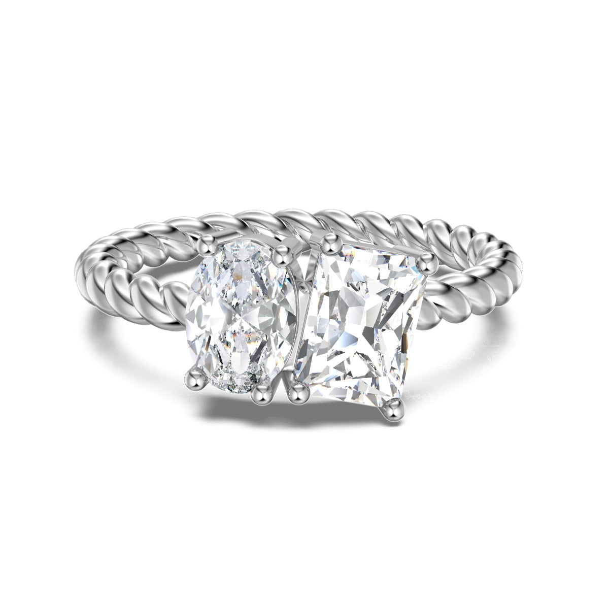 Twist Harmony Zircon Ring